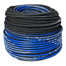 Mangueira Hidráulica Twe De 50m 1 Trama De Aço 3263 Psi Cor Preto