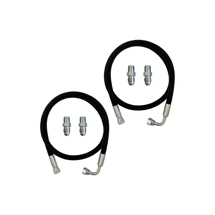 Kit Mangueira Aeroquip Óleo Turbina E Niples 1mt + 25cm