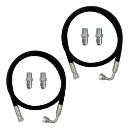2 Unidades Mangueira Prensada Aeroquip Óleo Turbina E Niples