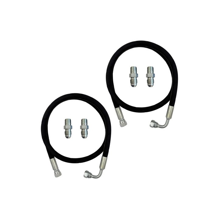2 Unidades Mangueira Prensada Aeroquip Óleo Turbina E Niples