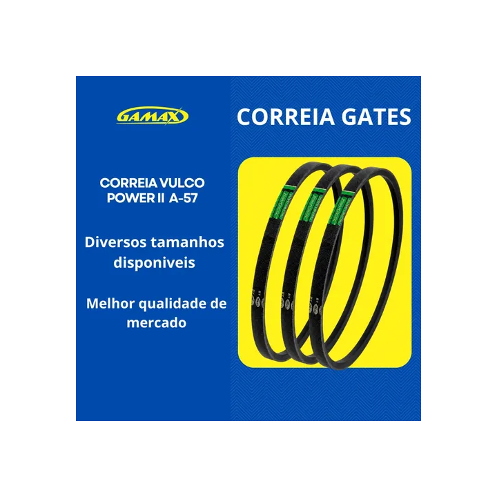 Correia A57 Gates Vulco Power - 3 Unidades