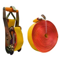 Kit Cinta E Catraca 5 Ton Amarela 9 Mts Ps 50mm - Rodocordas Amarelo