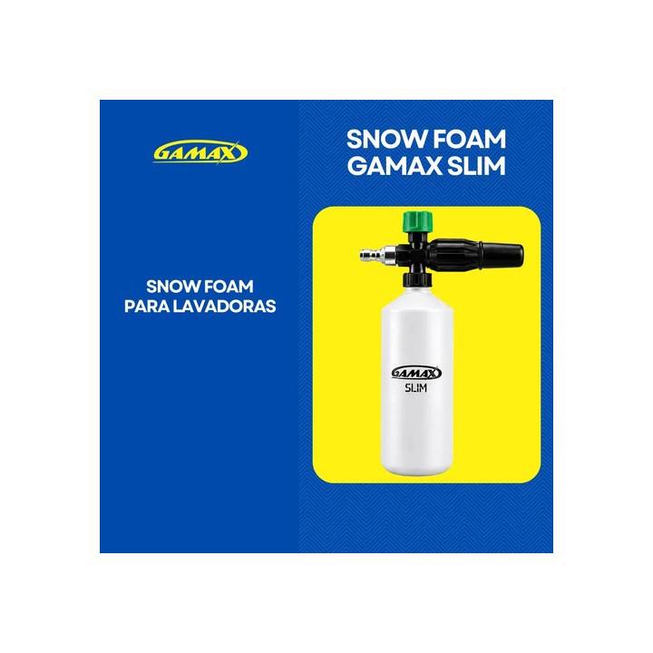 Canhão De Espuma Snow Foam 1l Profissional Espuma Densa Engate Rápido Para Wap Kärcher Electrolux Vonder Bosch Branco