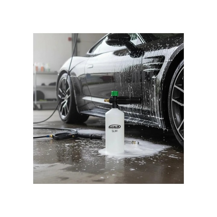 Canhão De Espuma Snow Foam 1l Profissional Espuma Densa Engate Rápido Para Wap Kärcher Electrolux Vonder Bosch Branco