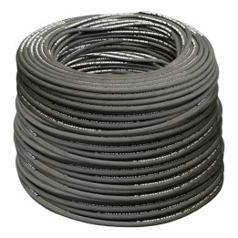 Mangueira 1 Trama De Aço 1/4 20m Hidráulica Twe 3263 Psi Preto
