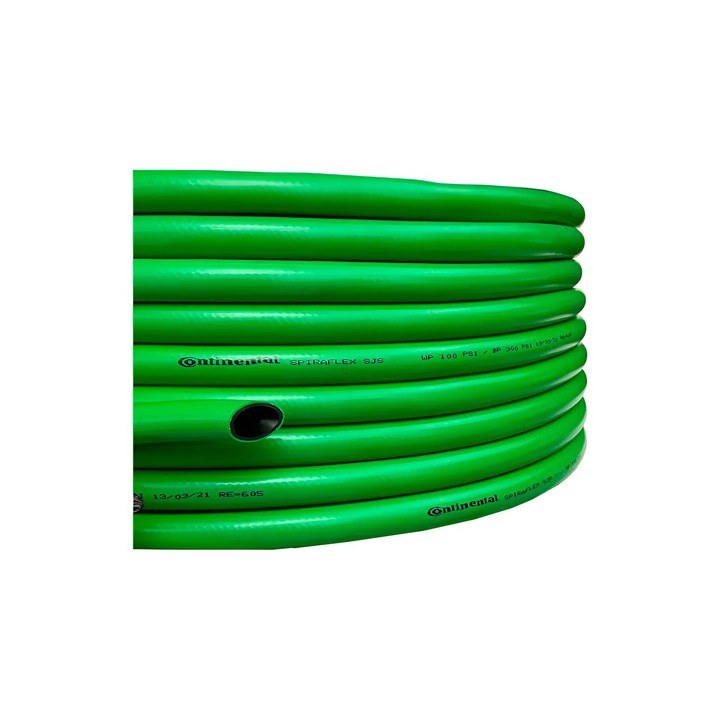 Mangueira De Jardim 1'' Continental Spiraflex Sjs 100 Metros Verde