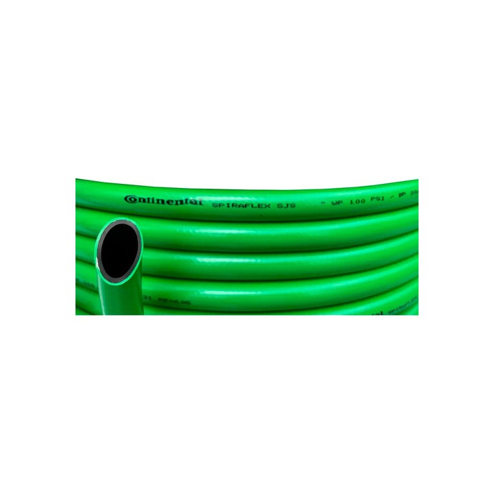 Mangueira De Jardim 1'' Continental Spiraflex Sjs 100 Metros Verde