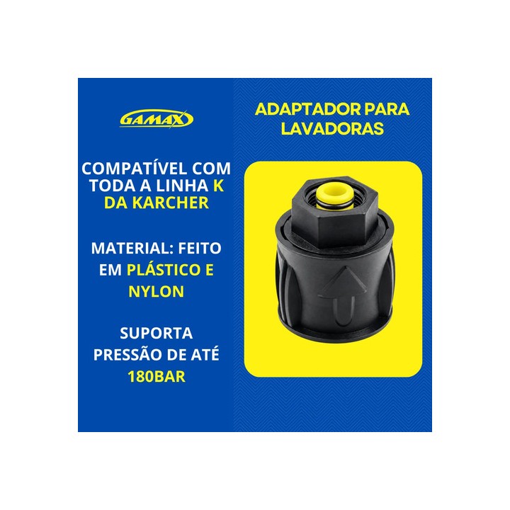Adaptador Emenda Engate Rápido Para Lavadora Karcher Linha K