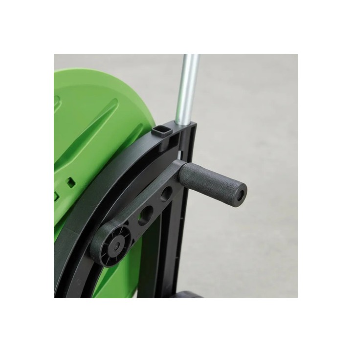 Enrolador De Mangueira Trapp Em-65 Com Rodas Capacidade 50m Verde