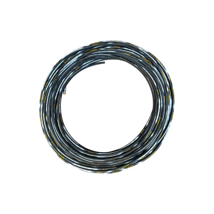 Mangueira R1 3/8 Continental Hidráulica De 20 M Trama De Aço Preto
