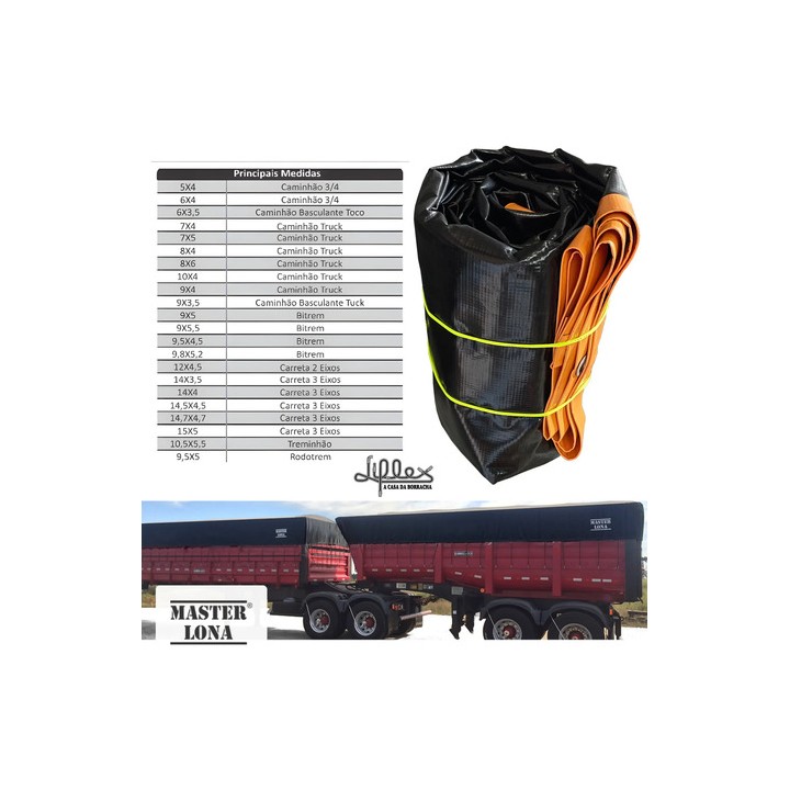 Lona Para Caminhão Vinílica 3x4 - Master Lona