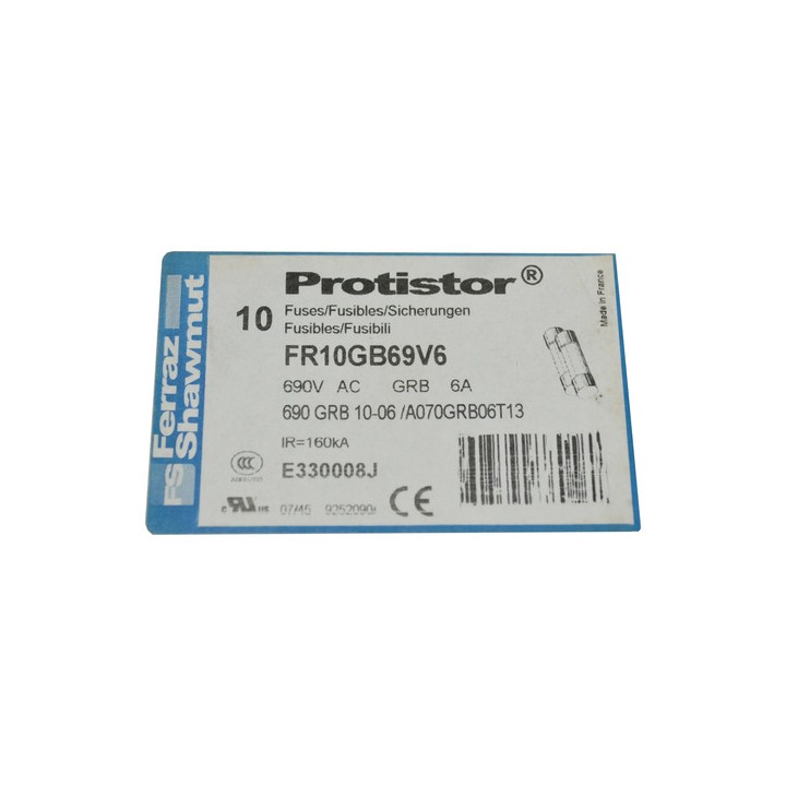 Fusível Fr10gb69v6 Ferraz Shawmut De 690v 10x38 Unidade 690v