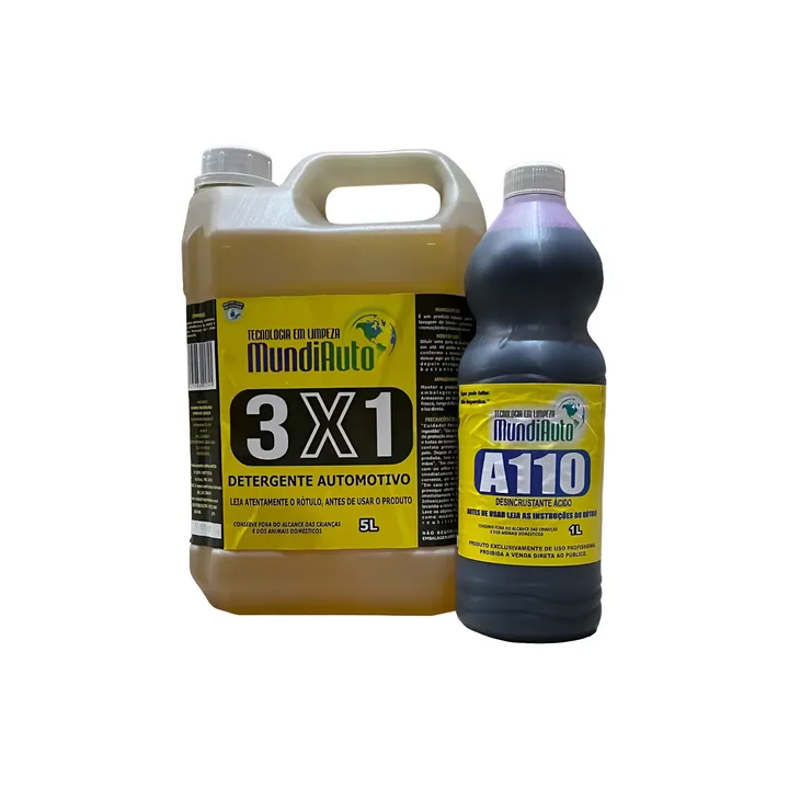 Detergente Automotivo 3 Em 1 5litros + Brinde Ativado A110