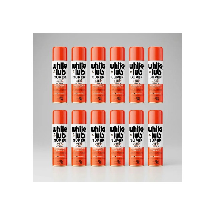 Spray Lubrificante Desengripante Anti Ferrugem Aerosol 12un