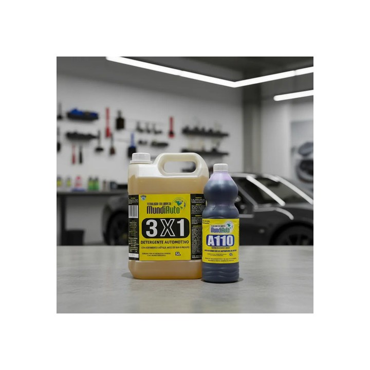 Detergente Automotivo 3 Em 1 5litros + Brinde Ativado A110