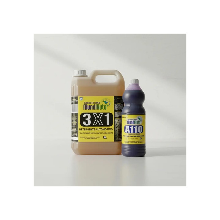 Detergente Automotivo 3 Em 1 5litros + Brinde Ativado A110