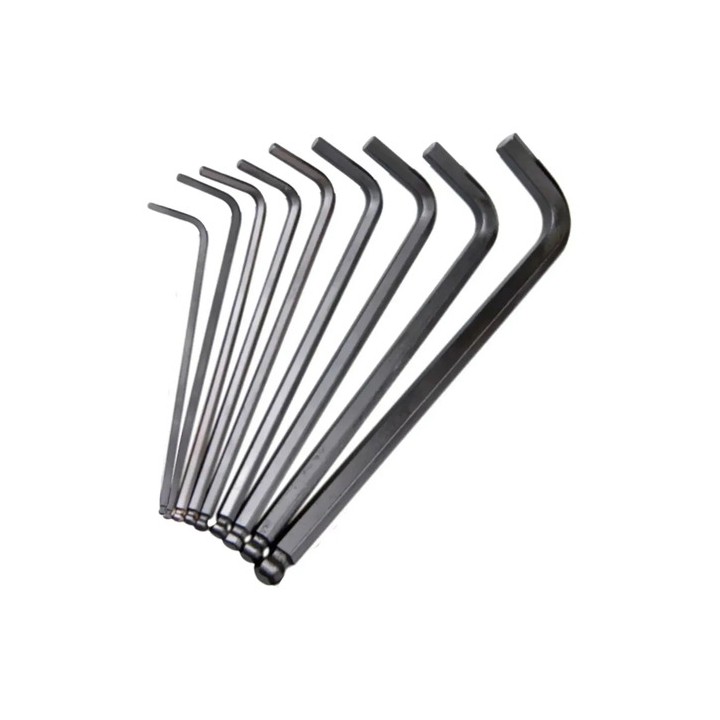 Jogo Chave Allen Ponta Abaulada 9 Pçs De 1,5 A 10mm Beltools